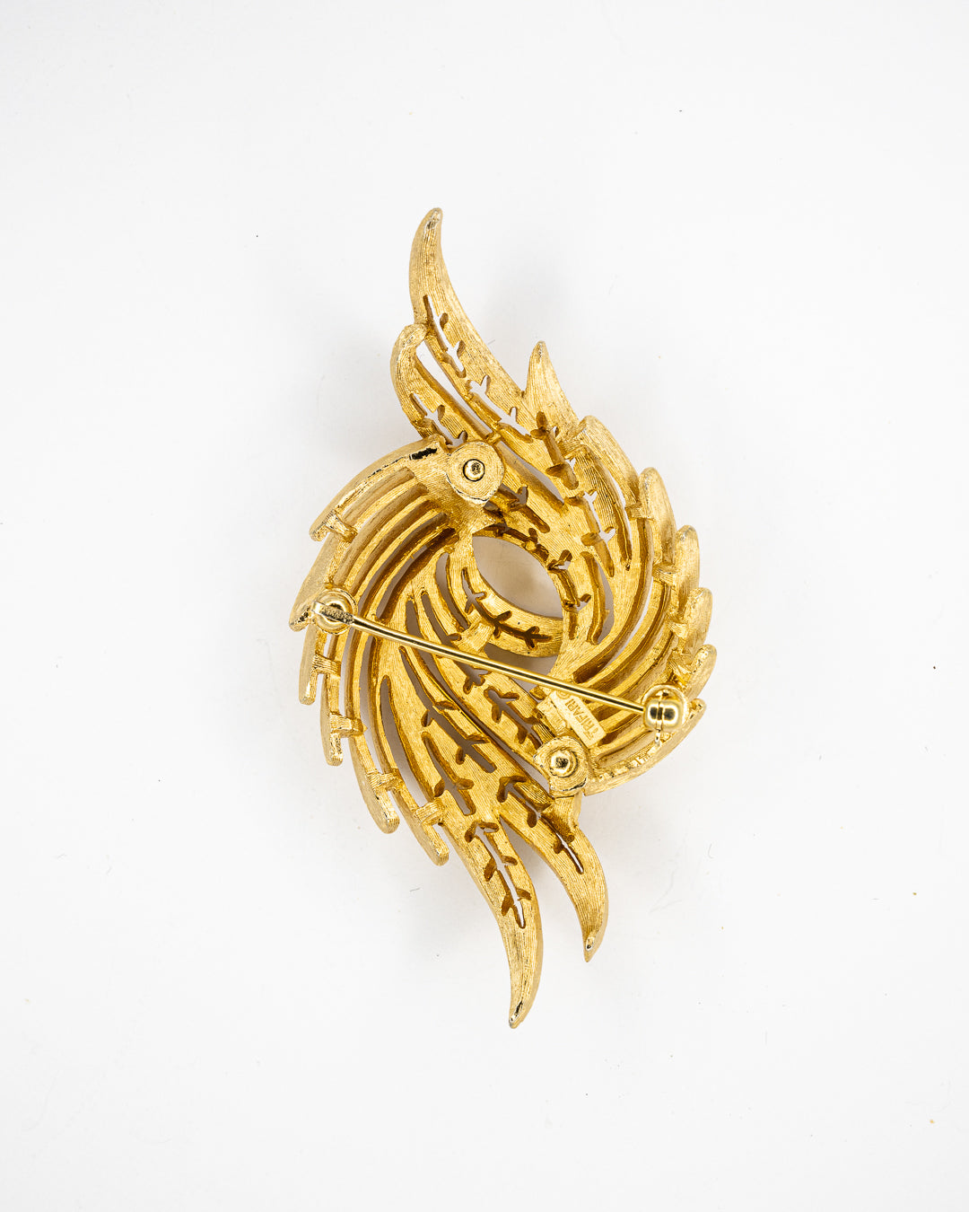 Trifari ‘Swirling Flame’ Gold-Tone Brooch