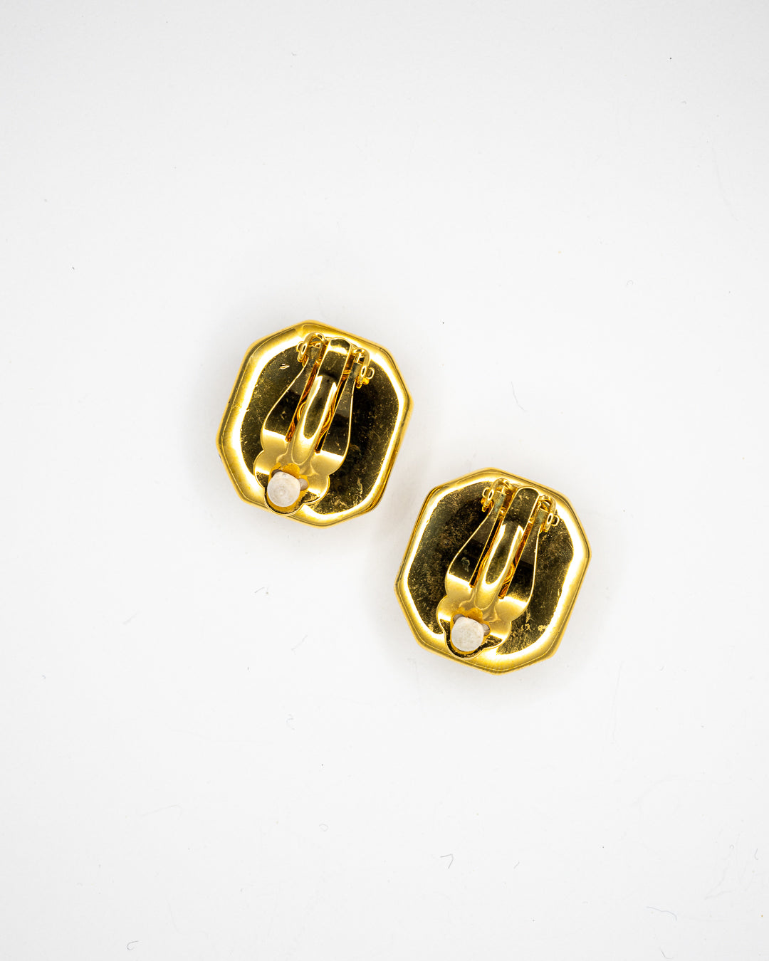 Swarovski Octagonal Clear Crystal Clip-On Earrings
