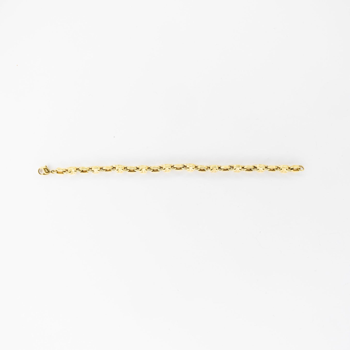 Swarovski Gold-Tone Link Bracelet with Clear Crystal Accents