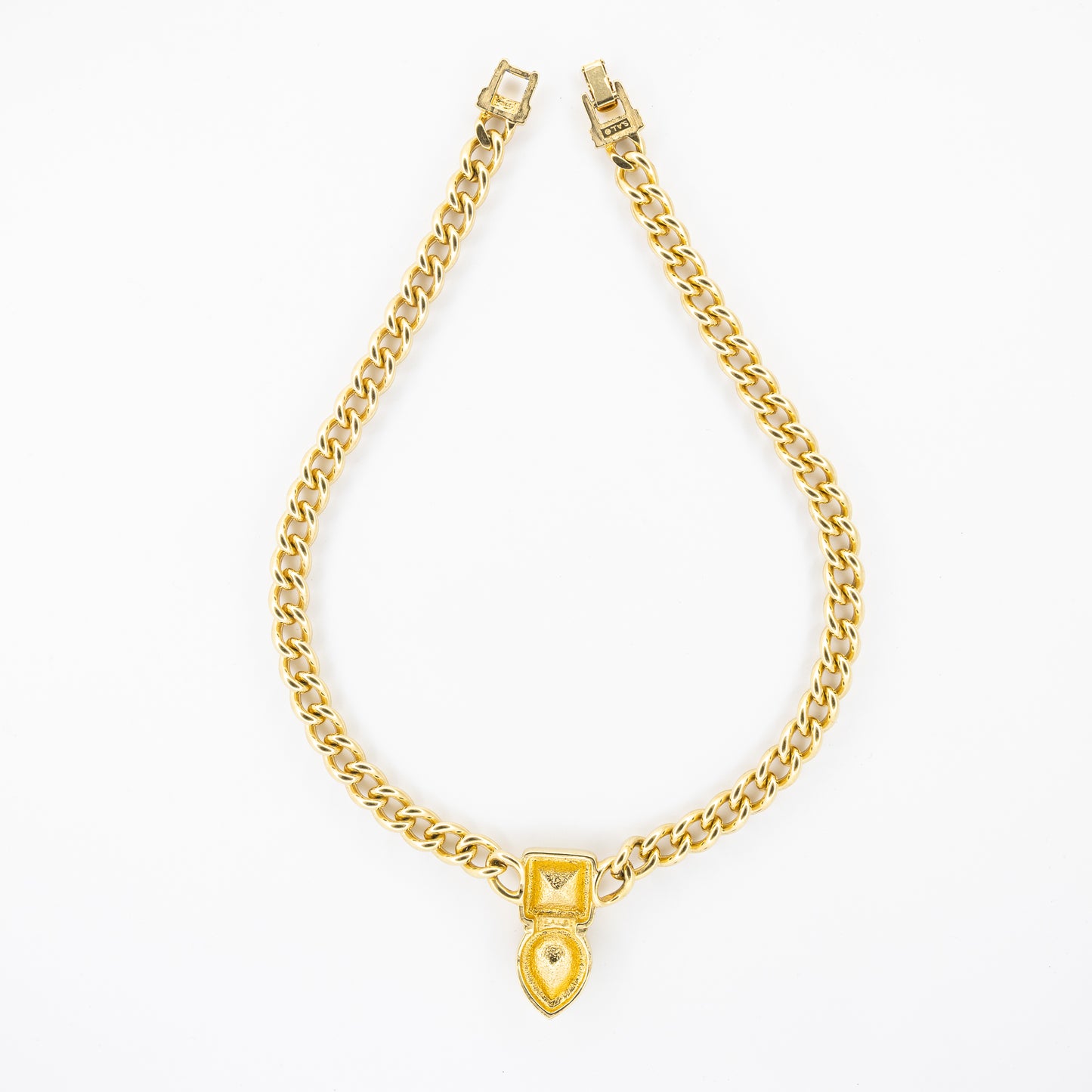 Swarovski Gold-Tone Chain Necklace with Clear Crystal Drop Pendant