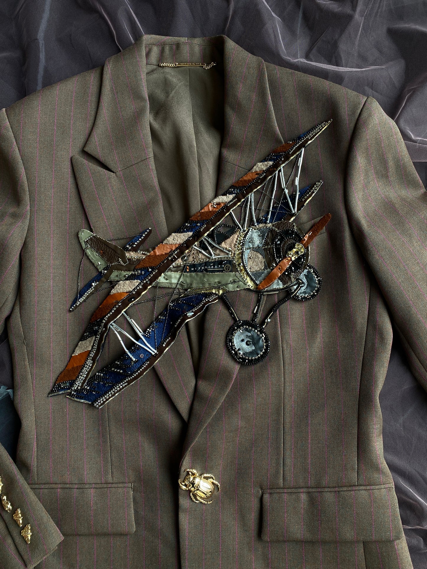 Mithridate One-of-a-Kind Embellished Blazer