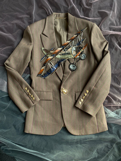 Mithridate One-of-a-Kind Embellished Blazer