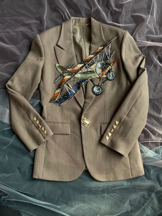 Mithridate One-of-a-Kind Embellished Blazer