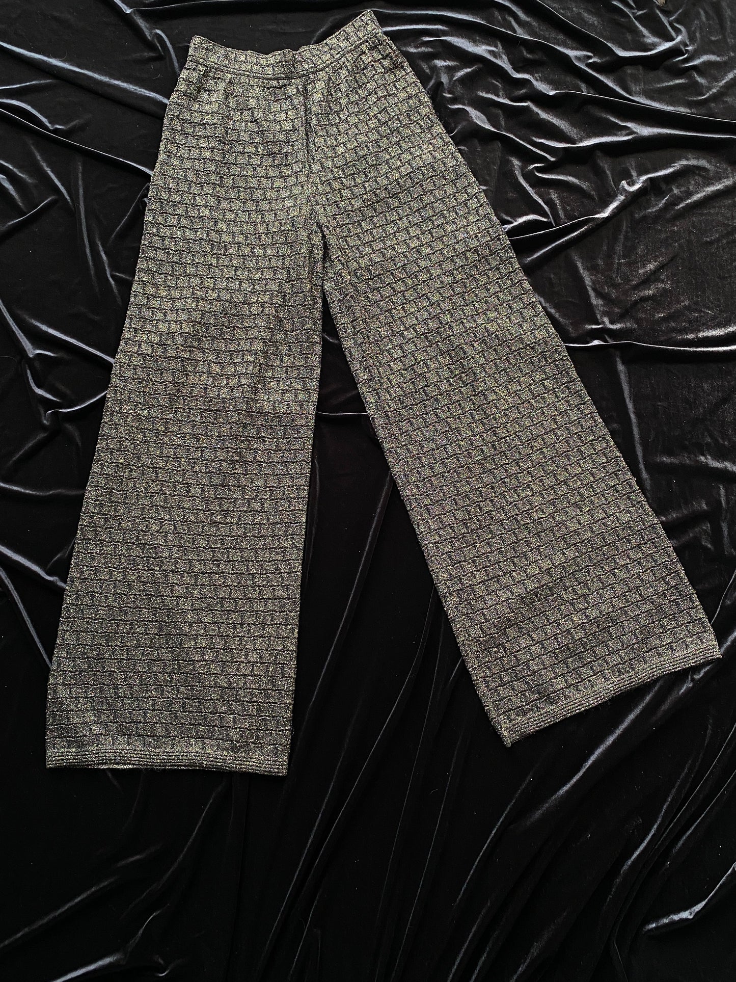 Missoni Gold & Black Lurex Knit Trousers