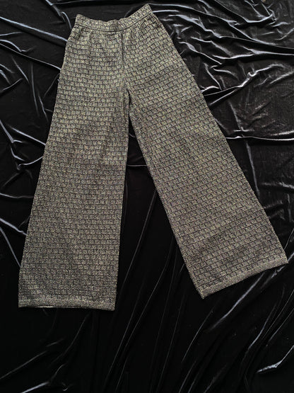 Missoni Gold & Black Lurex Knit Trousers