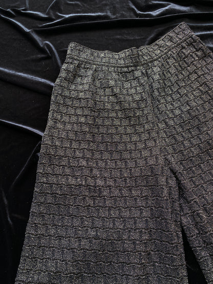 Missoni Gold & Black Lurex Knit Trousers