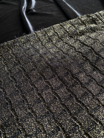 Missoni Gold & Black Lurex Knit Trousers