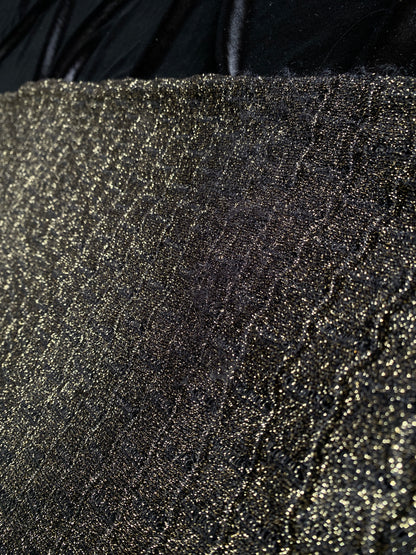 Missoni Gold & Black Lurex Knit Trousers