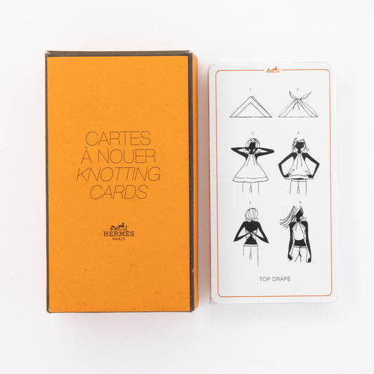 Hermès 'Cartes à Nouer' Knotting Cards Set -Scarf Styling Guide with Original Box