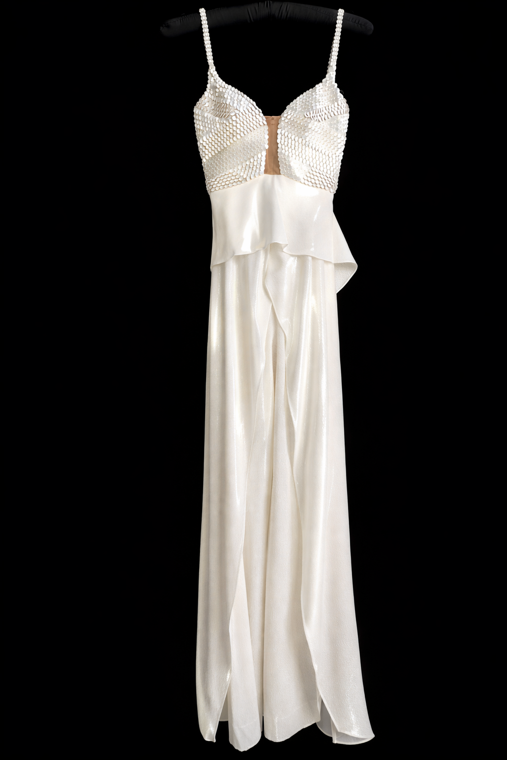 Roland Mouret Primrose White Peplum Overlay Jumpsuit