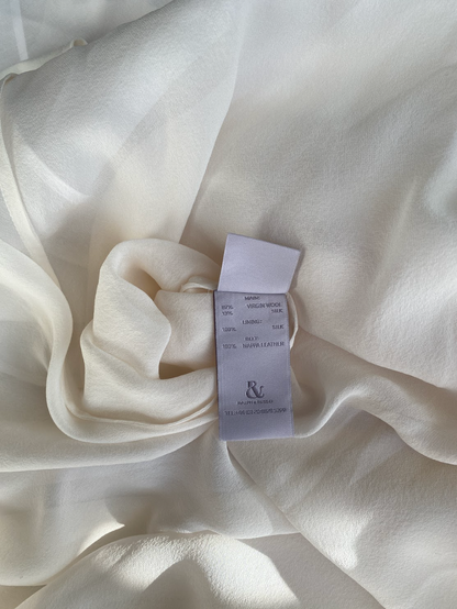 Ralph & Russo “Snow White” Cut-Out Dress label. 
